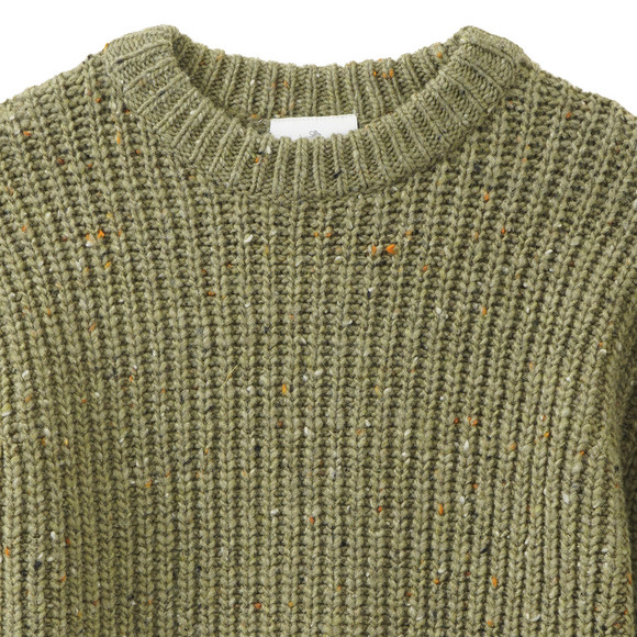 Jungen Woll-Strickpullover mit Mouliné-Effekt