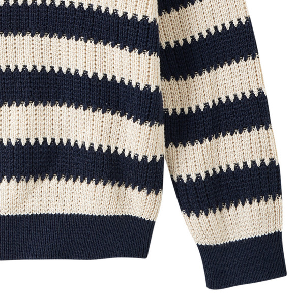 Jungen Strickpullover mit Streifen