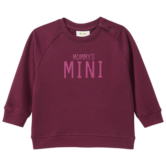 Baby Sweatshirt mit Flock-Print