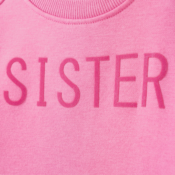 Baby Sweatshirt mit Flock-Print
