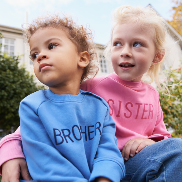 Baby Sweatshirt mit Flock-Print