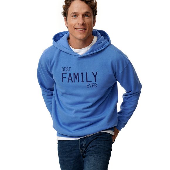 Herren Hoodie mit Flock-Print