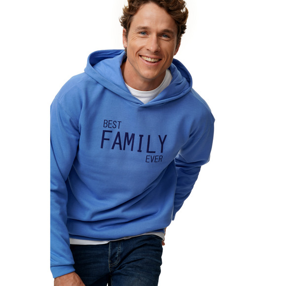 Herren Hoodie mit Flock-Print