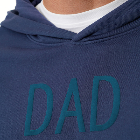 Herren Hoodie mit Flock-Print