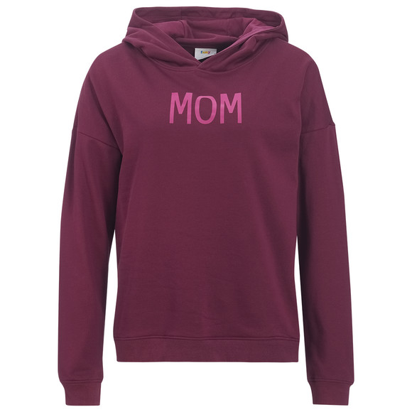 Damen Hoodie mit Flock-Print