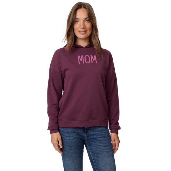 Damen Hoodie mit Flock-Print