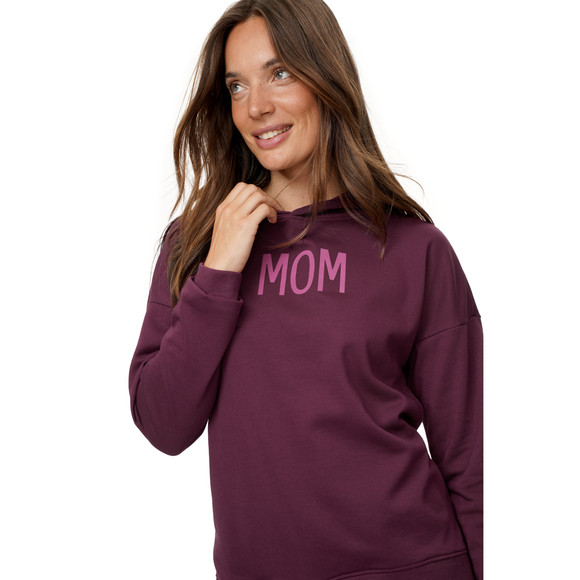 Damen Hoodie mit Flock-Print