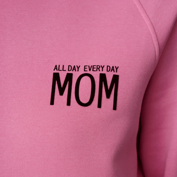 Damen Sweatshirt mit Flock-Print