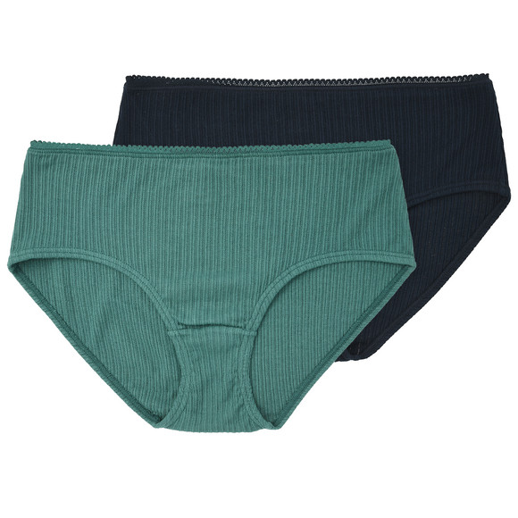 2 Damen Pantys mit feiner Struktur