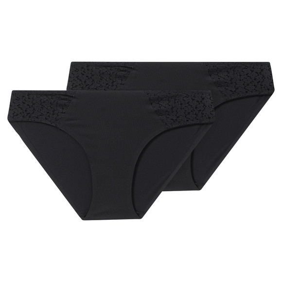 2 Damen Seamless-Slips mit Spitze