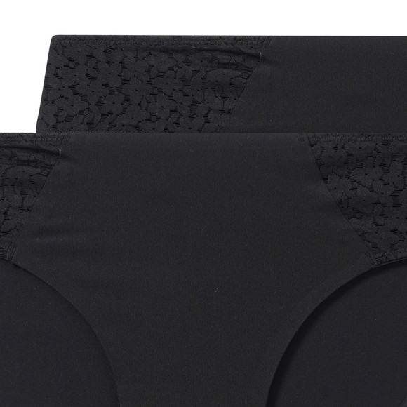 2 Damen Seamless-Slips mit Spitze