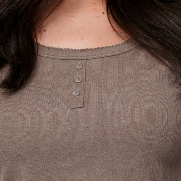 Damen Schlafanzug mit Ajour-Muster