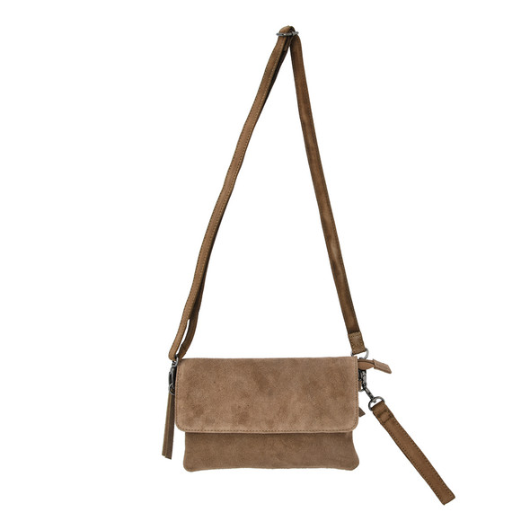 Damen Veloursleder-Tasche