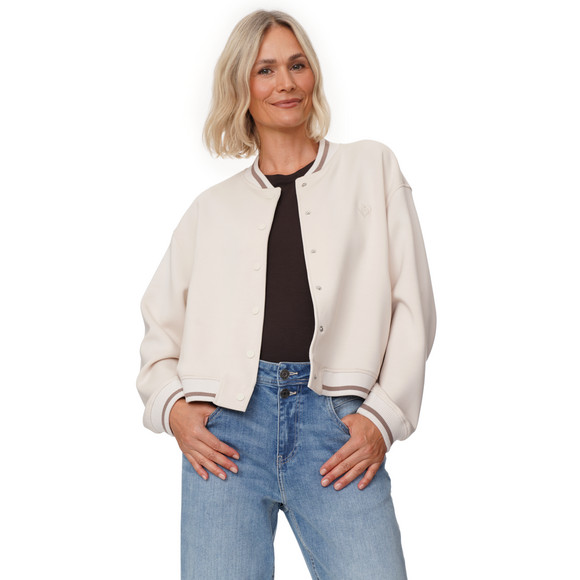 Damen Sweatjacke mit Druckknöpfen