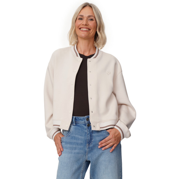 Damen Sweatjacke mit Druckknöpfen