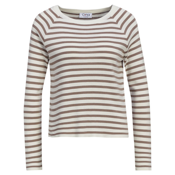 Damen Feinstrickpullover im Streifen-Look