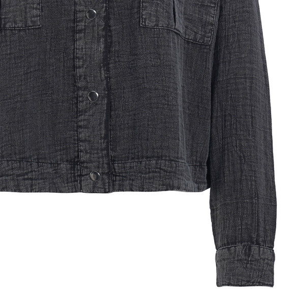 Damen Musselin-Bluse in Used-Optik