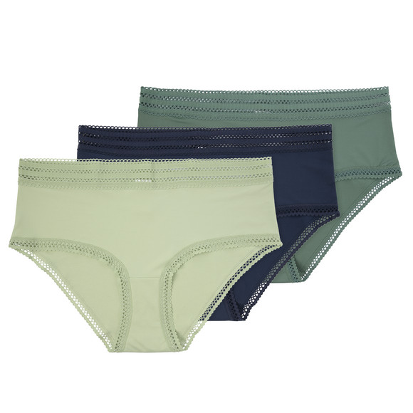 3 Damen Pantys mit Spitze