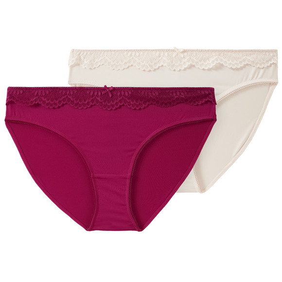 2 Damen Slips mit Spitze