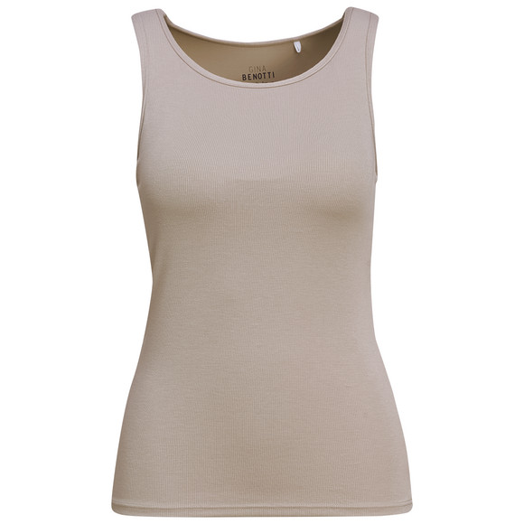 Damen Bustier-Top in Feinripp-Qualität