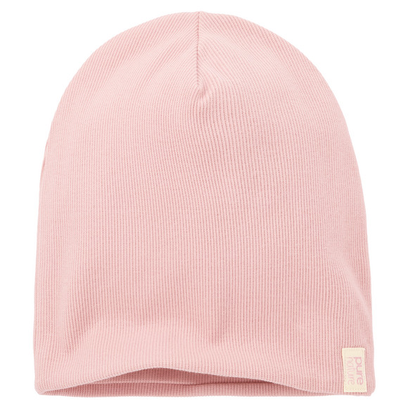 Mädchen Beanie mit Rippstruktur