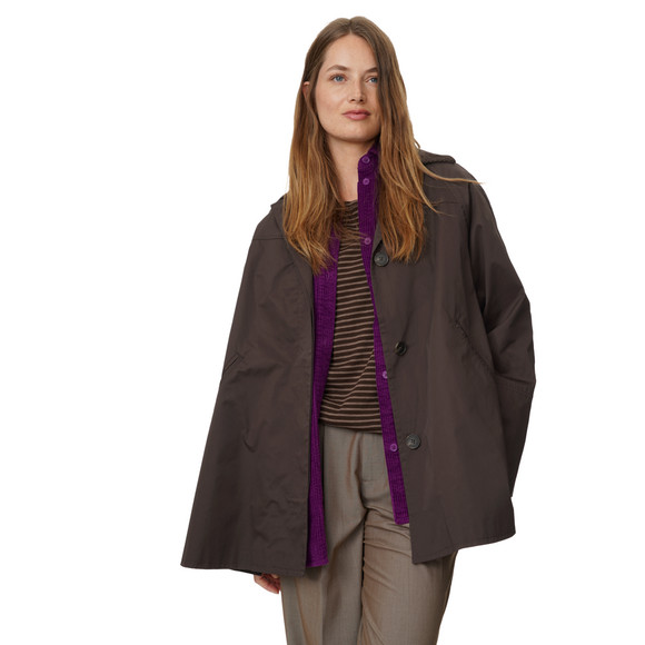 Damesjas met corduroy kraag