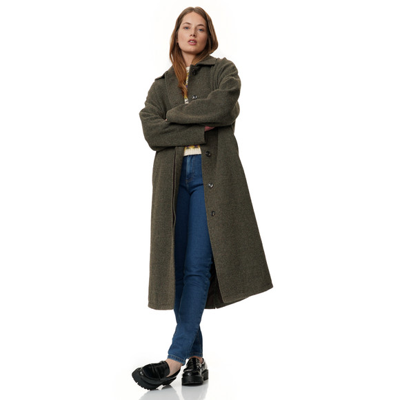Damen Wollmantel mit Futter
