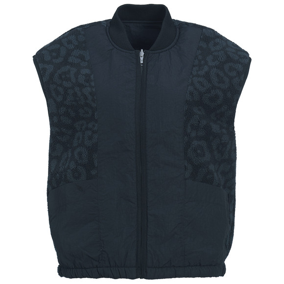 Damesvest met twee kanten en teddypluche