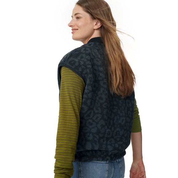Damesvest met twee kanten en teddypluche