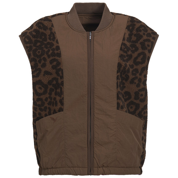 Damesvest met twee kanten en teddypluche
