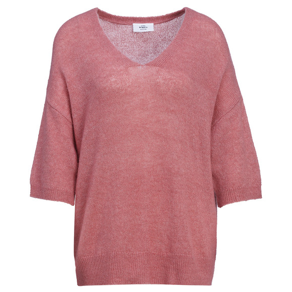 Damen Strickpullover mit kurzen Ärmeln