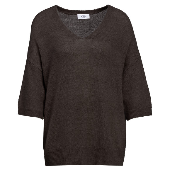 Damen Strickpullover mit kurzen Ärmeln