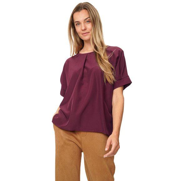 Damen Blusenshirt mit überschnittenen Ärmeln