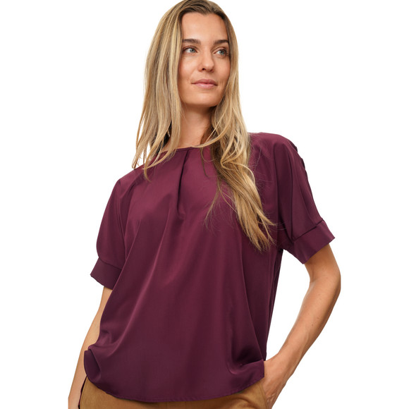 Damen Blusenshirt mit überschnittenen Ärmeln