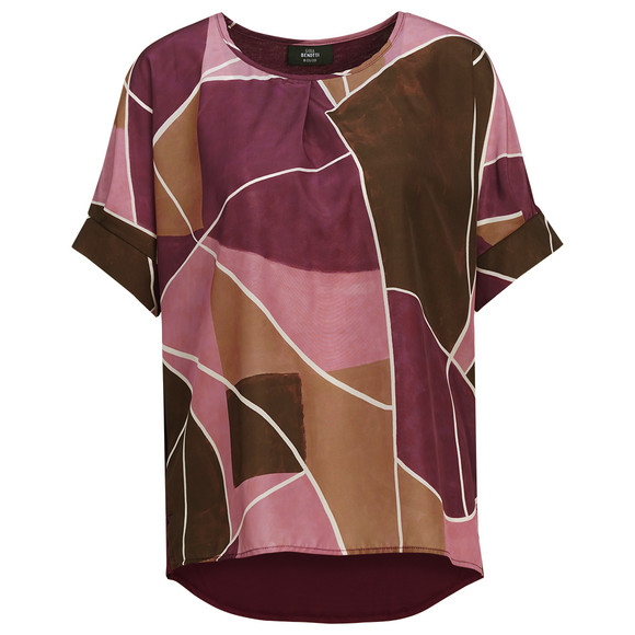 Damen Blusenshirt mit überschnittenen Ärmeln