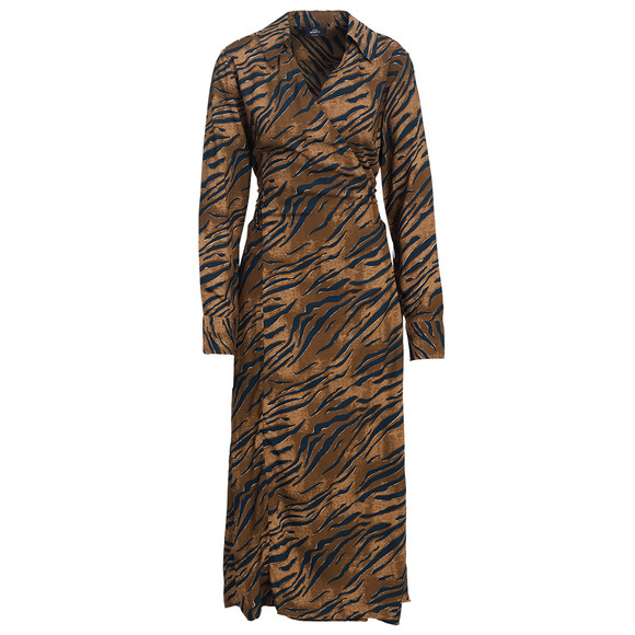 Damen Wickelkleid mit Animalprint