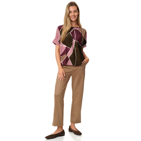 Damen Jogpants in Velours-Optik 