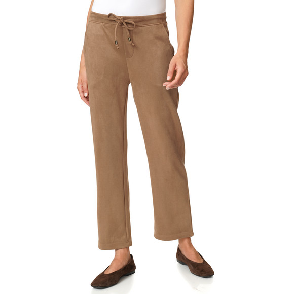 Damen Jogpants in Velours-Optik 