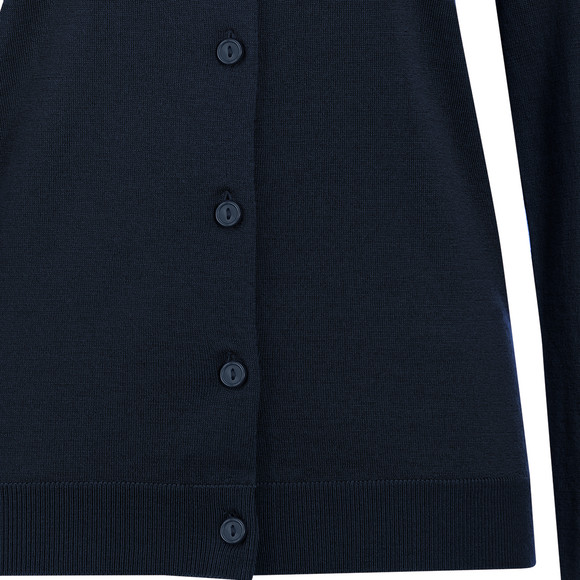 Damen Merino-Strickjacke in Unifarben