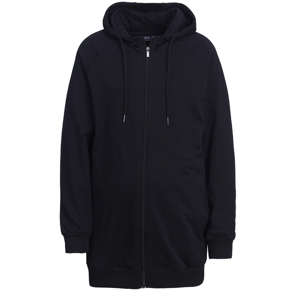 Damen Umstands-Sweatjacke mit Kapuze