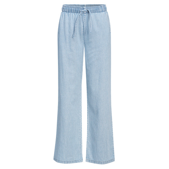 Damen Wide-Leg-Hose in Denim-Optik