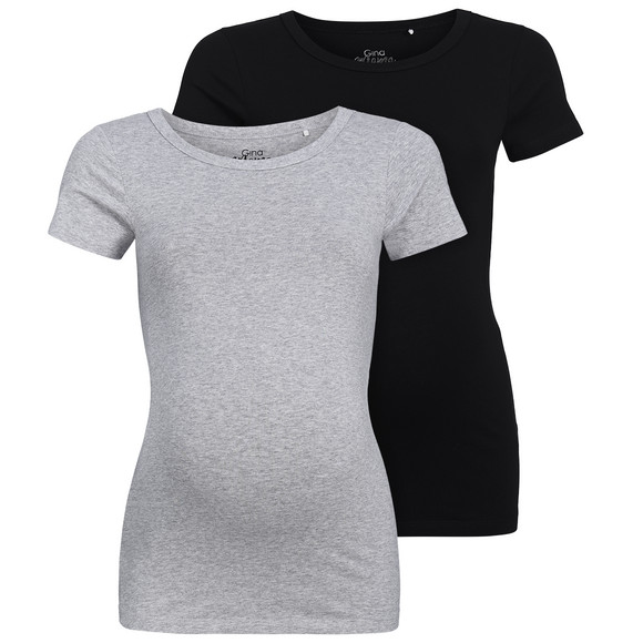 2 Umstands-T-Shirts im Basic-Look