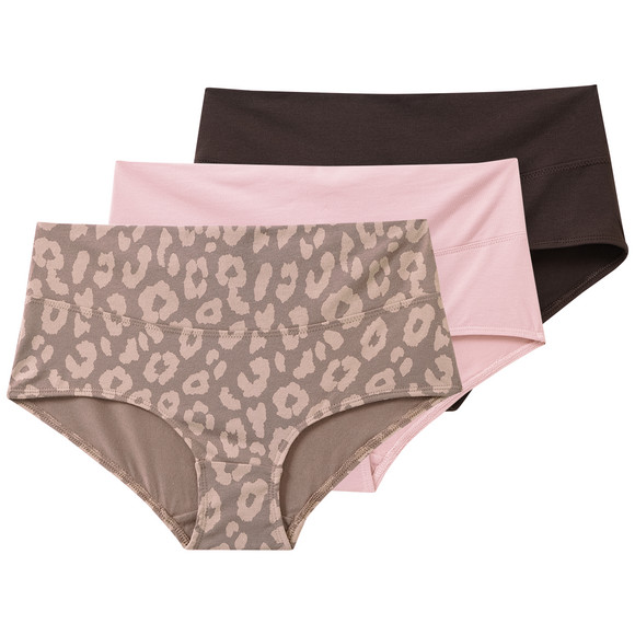 3 Damen Umstands-Slips aus Bio-Baumwolle