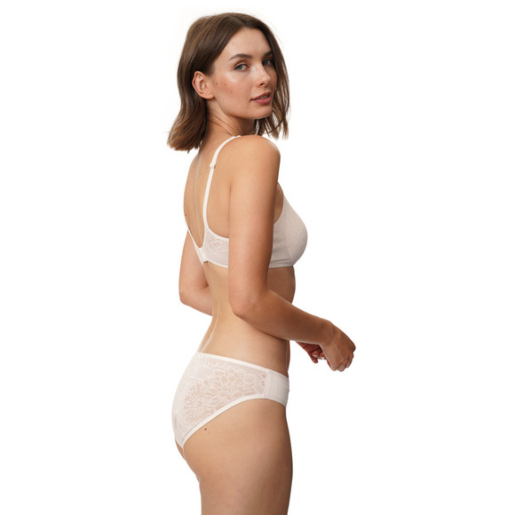 Damen Seamless-Bustier mit zarter Spitze