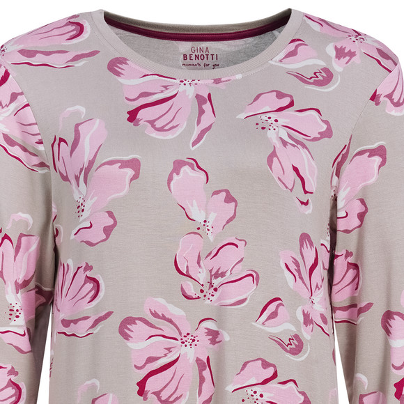 Damen Nachthemd mit Blumen-Allover
