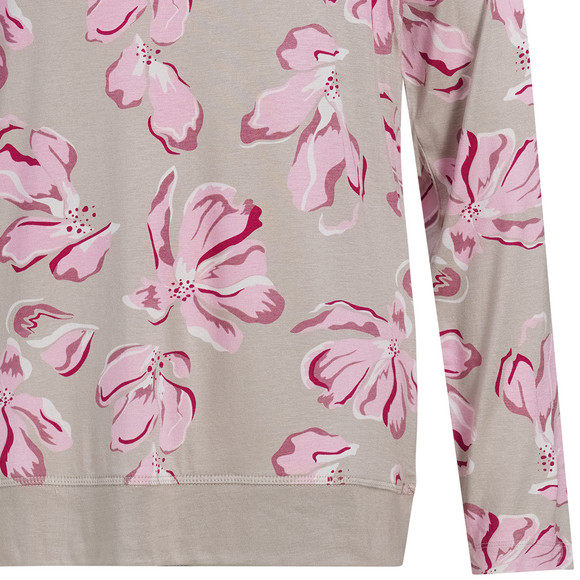 Damen Schlafshirt mit Blumen-Allover