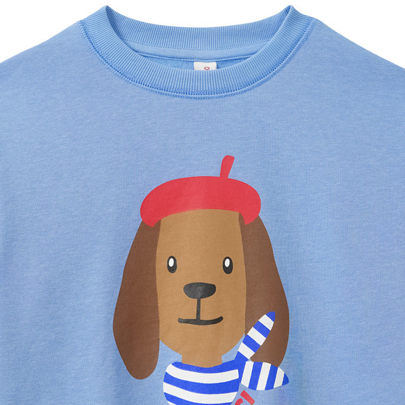 Kinder Sweatshirt mit Dackel-Print