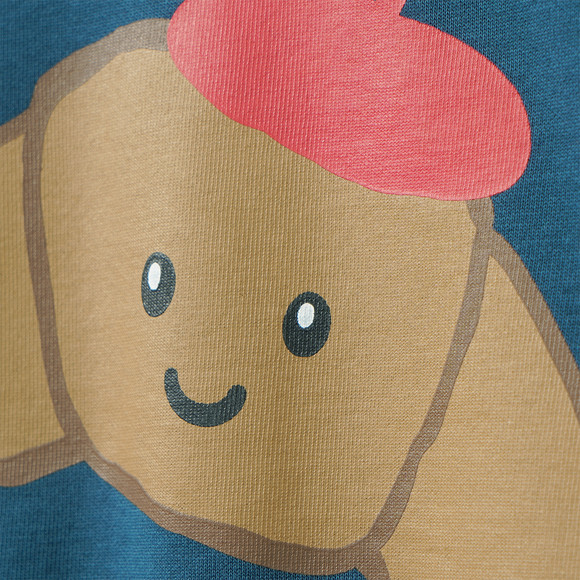 Kinder Sweatshirt mit Crossaint-Print