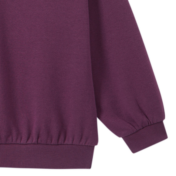 Mädchen Sweatshirt mit Bubikragen