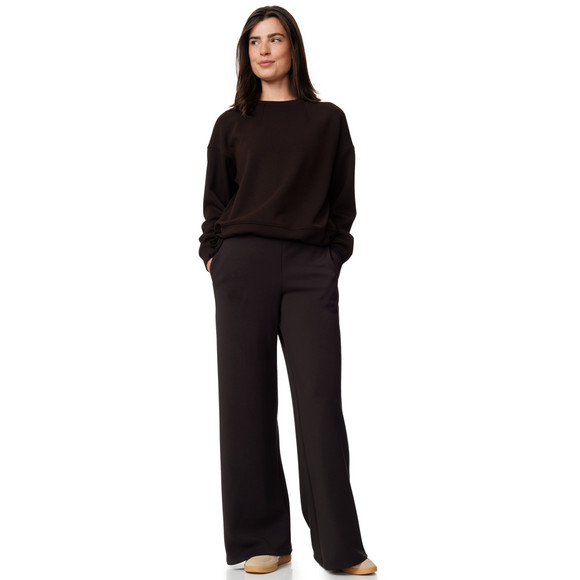 Damen Modal-Wide-Leg-Hose mit Elastikbund
